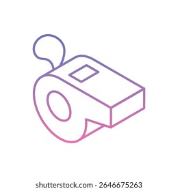 Whistle Icon vector stock illustration