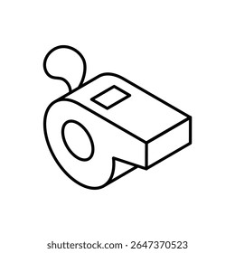 Whistle Icon vector stock illustration