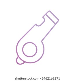 whistle icon with white background vector stock illustration