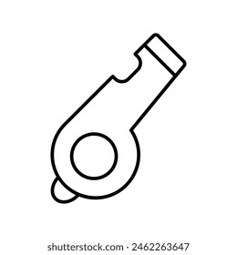 whistle icon with white background vector stock illustration