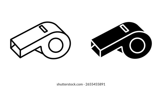 whistle icon white on background