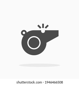 Whistle icon. For your design, logo. Vector illustration.