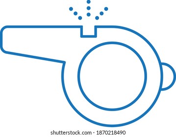 whistle icon.fife icon vector isolate