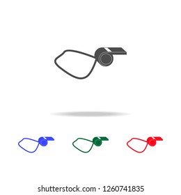 Whistle  icons. Elements of sport element in multi colored icons. Premium quality graphic design icon. Simple icon for websites, web design, mobile app, info graphics