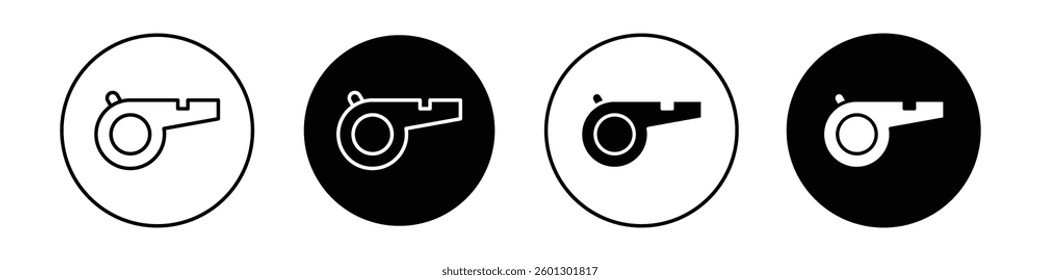 Whistle icons vectors graphics collection
