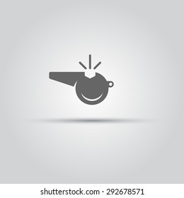 Whistle isolated vector icon