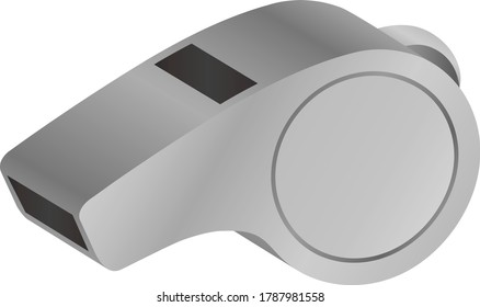 A whistle isolated vector illustration