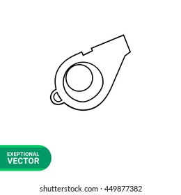Whistle Line Icon