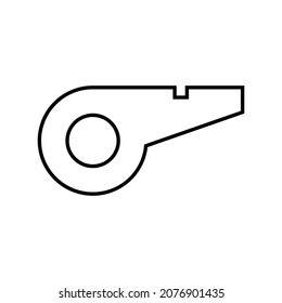 Whistle line icon for apps and web sites