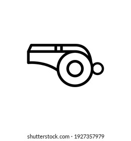 whistle line icon design vector template