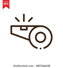 Whistle line icon vector. Gym icon concept. Eps 10 vector illustration.
