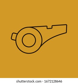 
Whistle line icon, for web