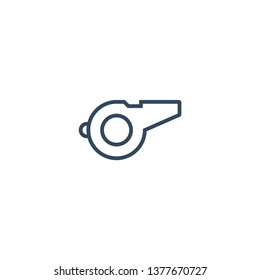Whistle line icon for web and mobile