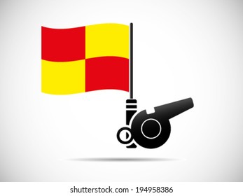 Whistle Linesman Flags