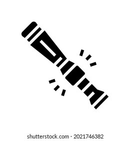 pfeifen, um die Glyph-Symbol-Vektorgrafik zu lockern. pfeifen, um ein Zeichen zu locken. isoliertes Kontursymbol