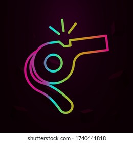Whistle nolan icon Simple thin line, outline vector of Swimming pool icons for ui and ux, website or mobile application