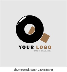 Whistle A O P Q D Letter Design Logo Vector