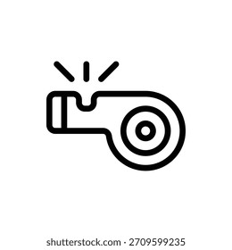 Whistle Outline Icon. Whistle Icon