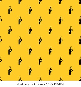 Whistle pattern seamless vector repeat geometric yellow for any design