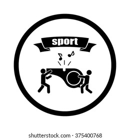 whistle and people icon
