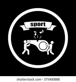 whistle and people icon