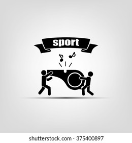 whistle and people icon