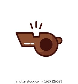 whistle refeere accessory isolated icon vector illustration design