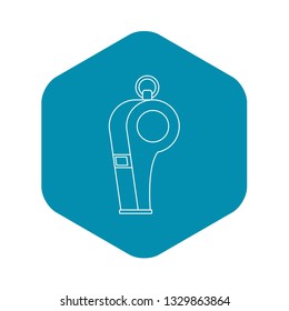 Whistle of refere icon. Outline illustration of whistle of refere vector icon for web