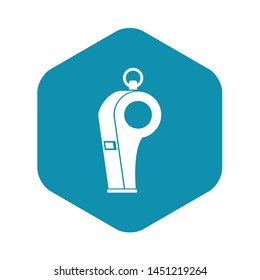 Whistle of refere icon. Simple illustration of whistle of refere vector icon for web