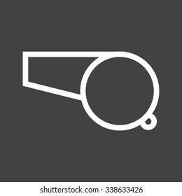 Whistle, referee, coach icon vector image. Can also be used for education and science. Suitable for web apps, mobile apps and print media.