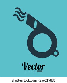 whistle referee  design, vector illustration eps10 graphic 