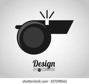 whistle referee  design, vector illustration eps10 graphic 
