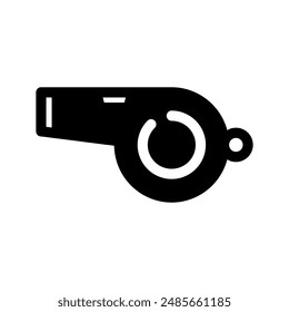 Whistle Referee Icon Vector Symbol Design Illustration