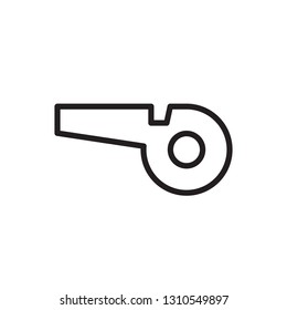 Whistle, Referee, Judge icon in trendy outline style design. Vector graphic illustration. Vector file. EPS 10