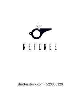 Whistle Of Referee Simple Icon Vector Illustration