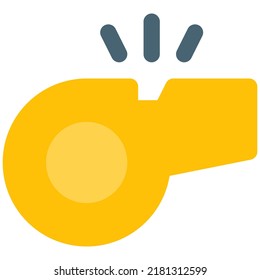 Silbato para que el árbitro detenga o dé instrucciones a los jugadores