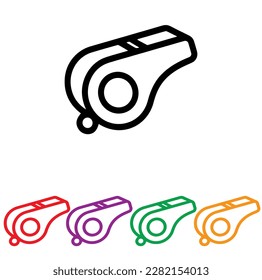 whistle related icons set isolated on background,best choice for your awesome project