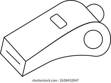 Whistle Shape Illustration Design Vector