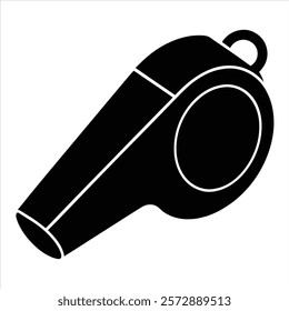 Whistle silhouette vector design with white background