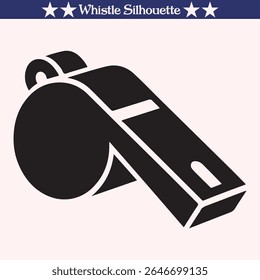 Whistle silhouette vector illustration design
