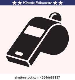 Whistle silhouette vector illustration design