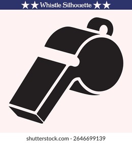 Whistle silhouette vector illustration design