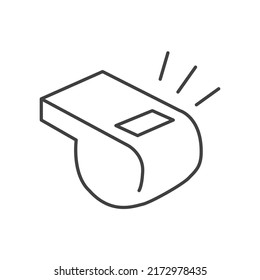 Whistle simple linear symbolic icon