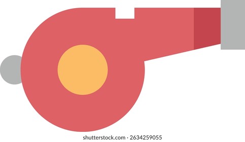 A whistle is a small device that produces a sharp sound when blown, commonly used by referees, coaches, or for signaling, safety alerts, and attention in sports or emergencies.

