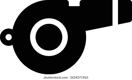 A whistle is a small device that produces a sharp sound when blown, commonly used by referees, coaches, or for signaling, safety alerts, and attention in sports or emergencies.

