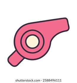 whistle sport equipment icon illustration