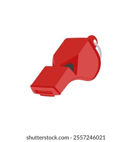 Whistle, Sport Equipment Vector Illustration Isolated