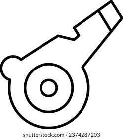 whistle vector design icon for download.eps
