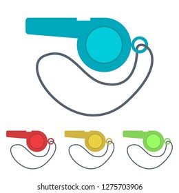 Whistle vector design illustration