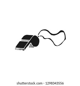 whistle vector doodle sketch isolated on white background